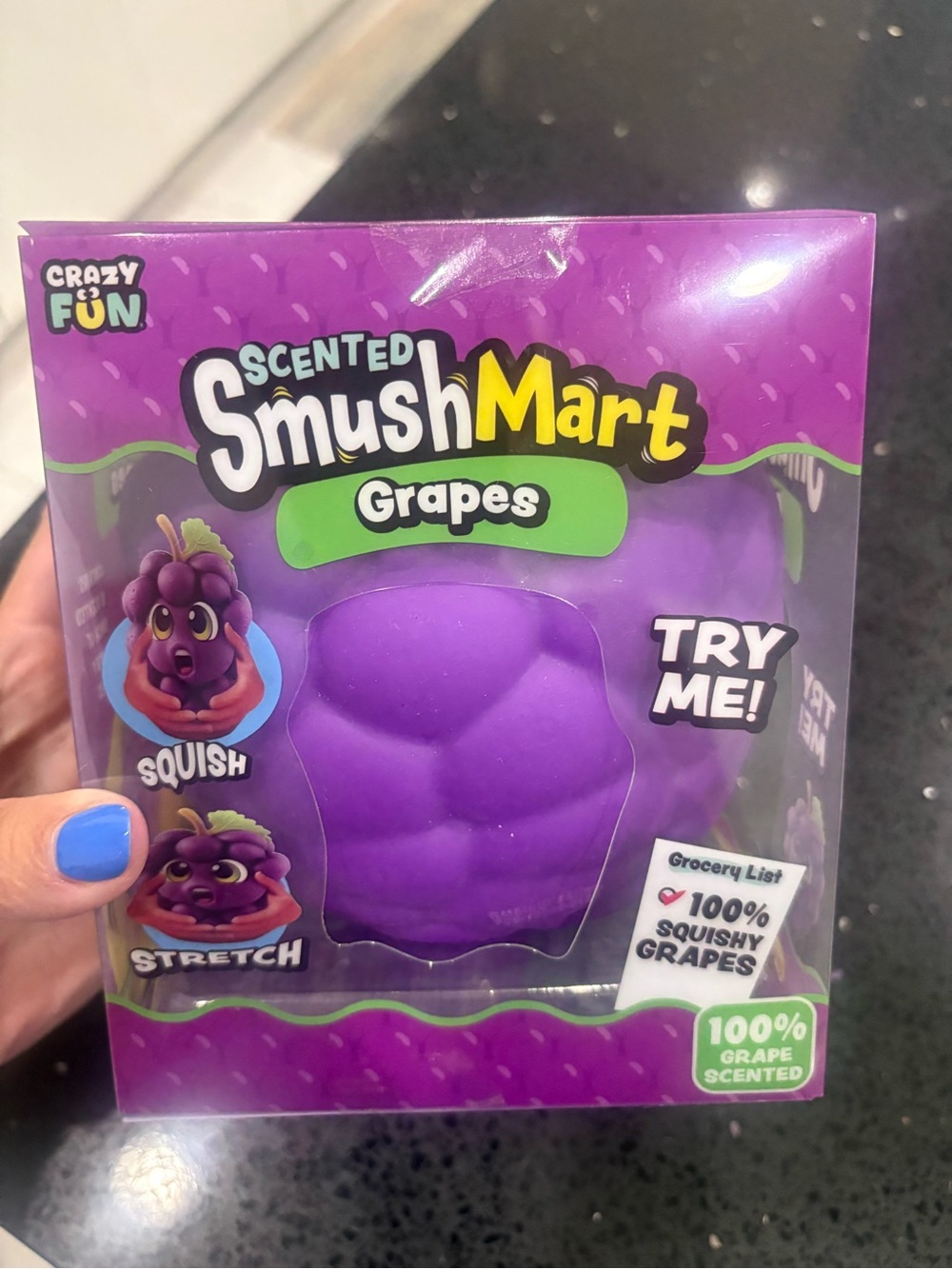 RMS Smush Mart Scented Grape Squeeze Toy, Brand New in Box